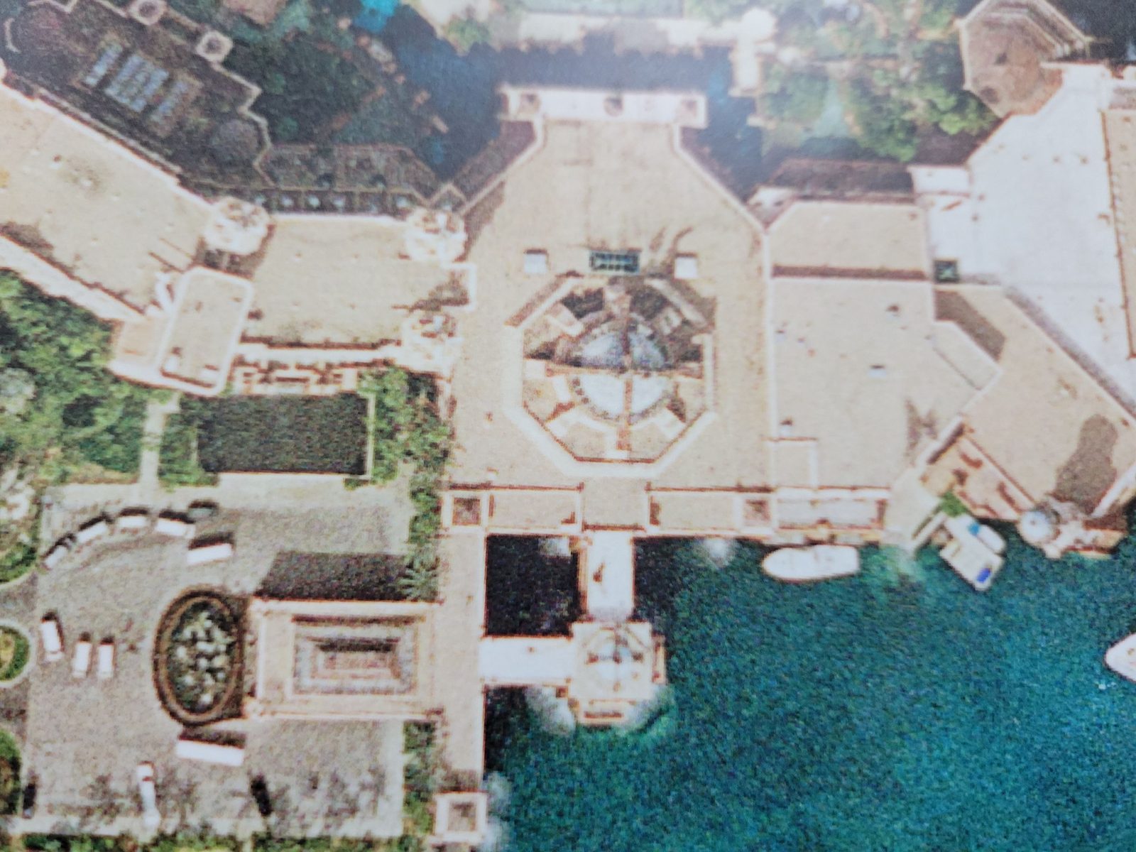 Aerial plan of the Atlantis Royal Towers roof layout, Atlantis Bahamas