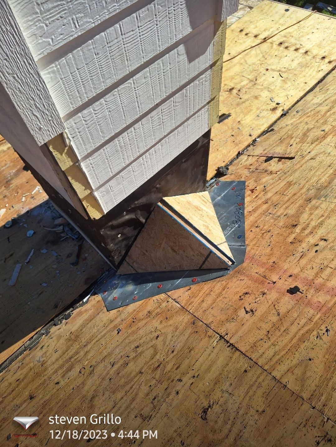 Roof penetration and flashing during repairs, Big Texas Roofing and Solar