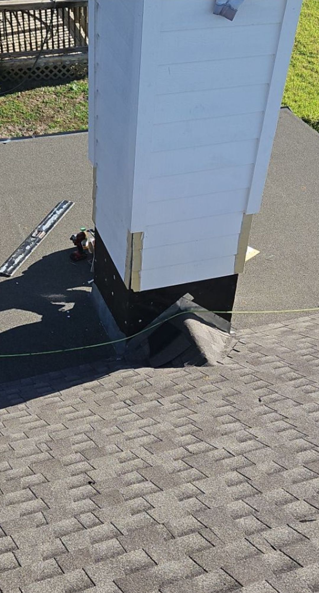 Completed flashing around a roof penetration, Big Texas Roofing and Solar