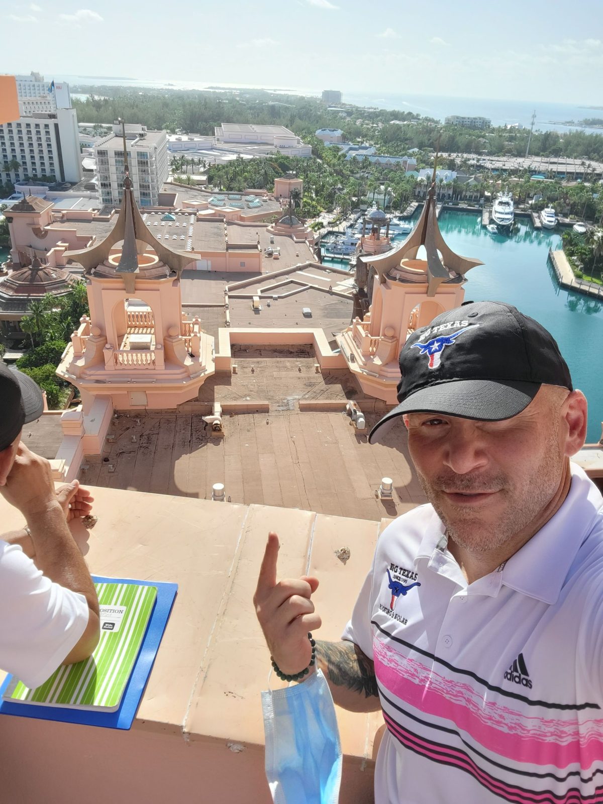 On site forensic review above the Atlantis marina, Atlantis Bahamas