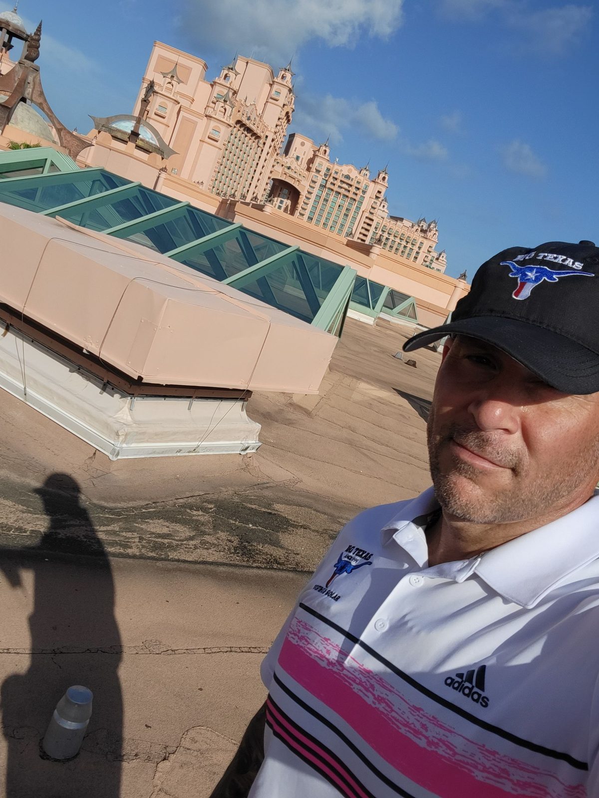 Owner reviewing skylight areas below the Royal Towers, Atlantis Bahamas