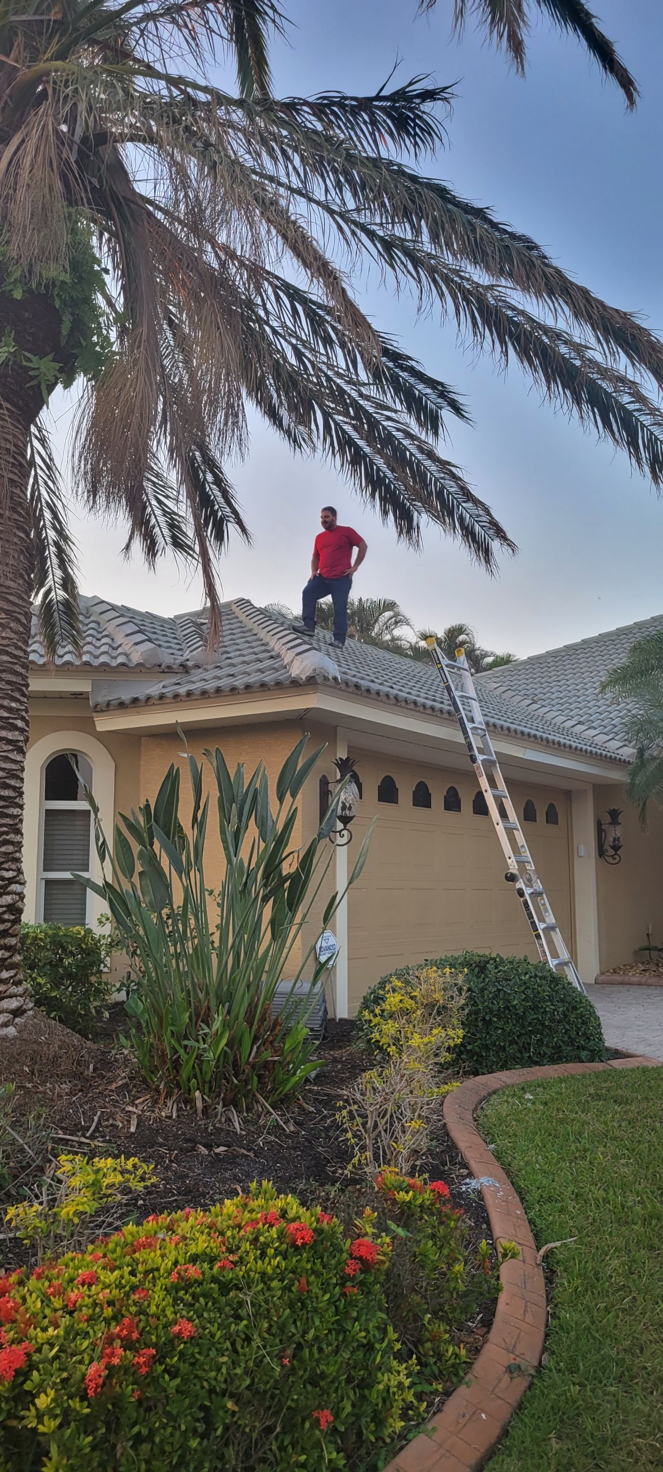 Property exterior and roof following repair work, Big Texas Roofing and Solar