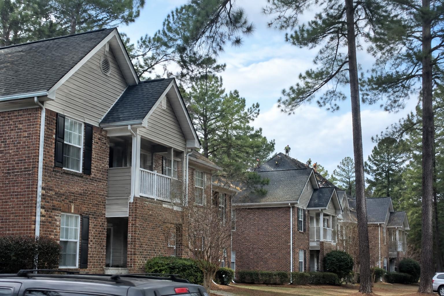 Multifamily architectural shingles roofing in North Carolina